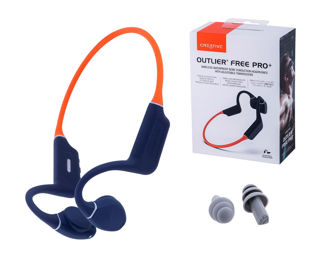 Kufje Creative Outlier Free PRO+, Wireless, të portokallta