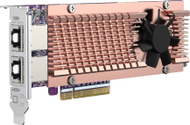 Kartë rrjeti QNAP QM2, PCIe, 10GbE RJ-45, me ftohës bakri