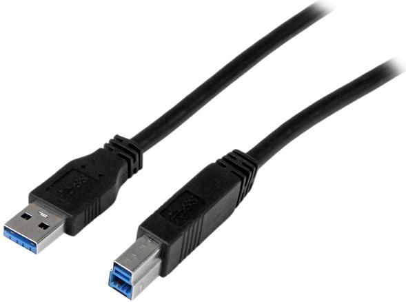 Kabllo USB StarTech USB3CAB2M, USB 3.0 A në B, 2m, e zezë