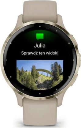 Ora inteligjente Garmin Venu 3S, GPS, bateri deri 10 ditë, ari i butë