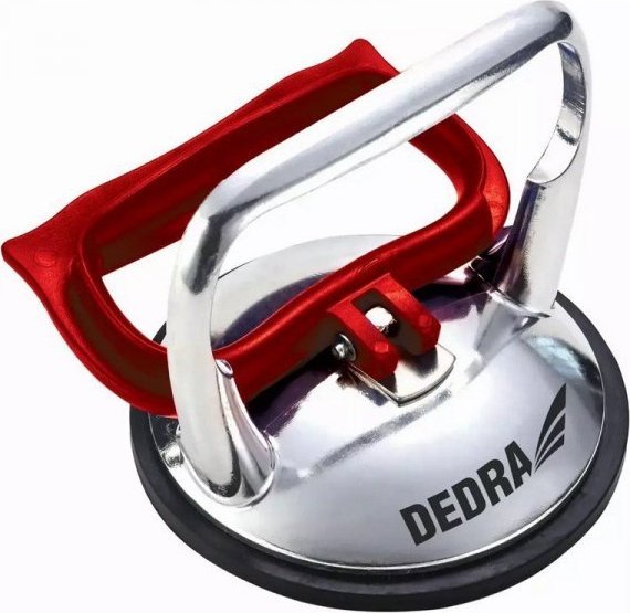 Dorezë me vakum Dedra DED06P11, kapëse me kupë thithëse, plastike, gri