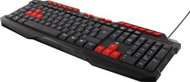 Tastierë gaming Deltaco GAM-024UK, me kabllo USB, madhësi e plotë, e zezë