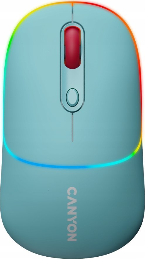 Mouse pa kabllo Canyon MW-22, optik, DPI 1600, RGB, blu e errët