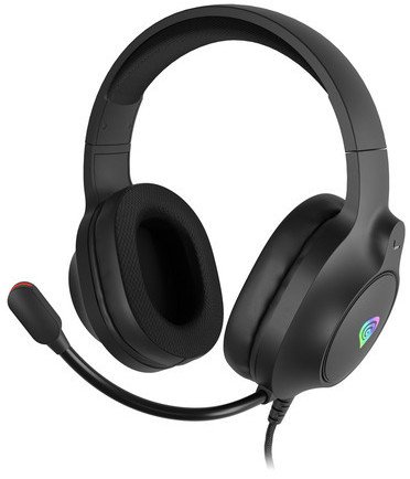 Kufje gaming Genesis Neon 213 RGB, me mikrofon, me kabllo, të zeza