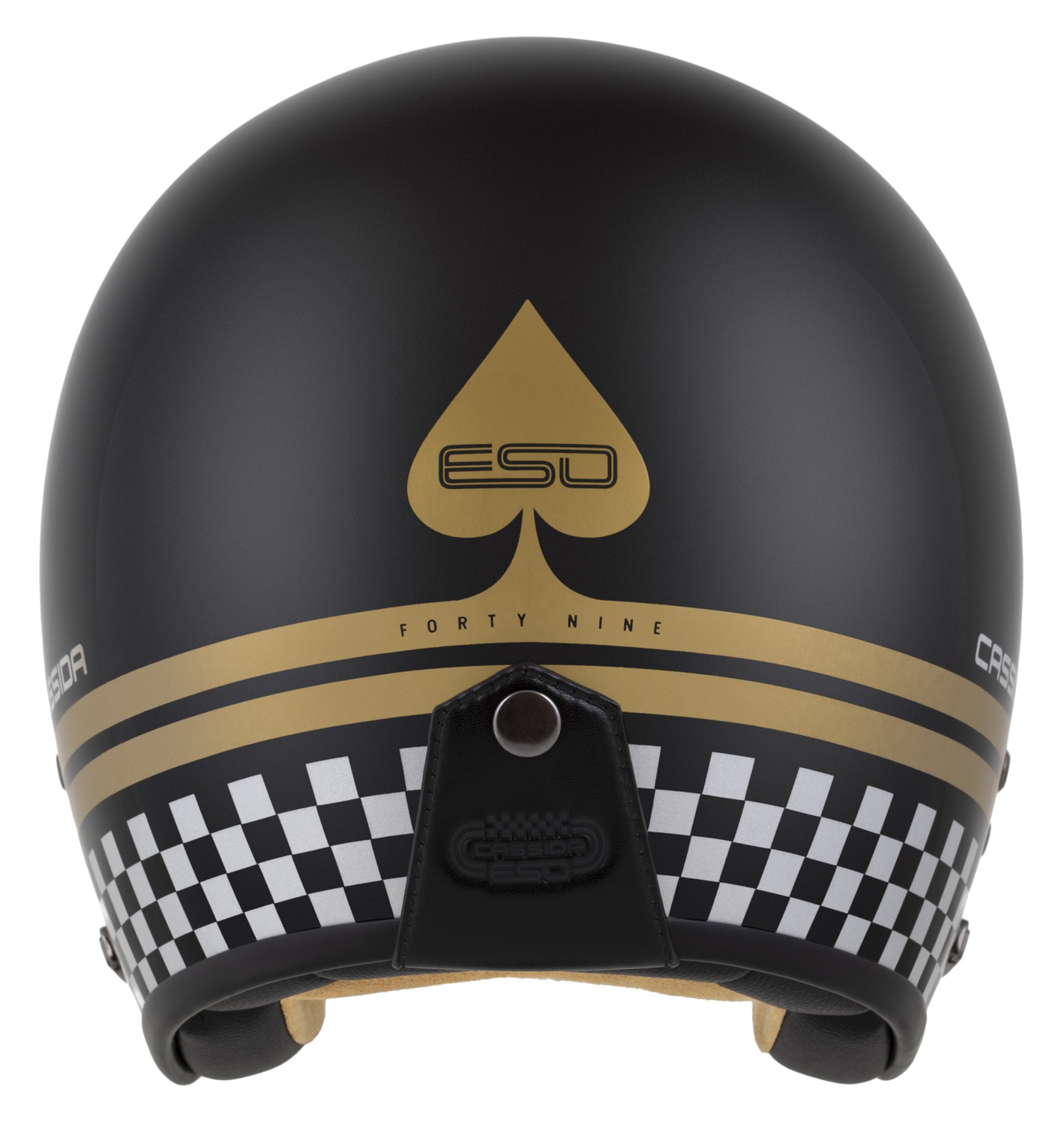 Helmetë moto CASSIDA ESO Forty Nine, fiberglass, ECE 22.06, e zezë perlë ar gri