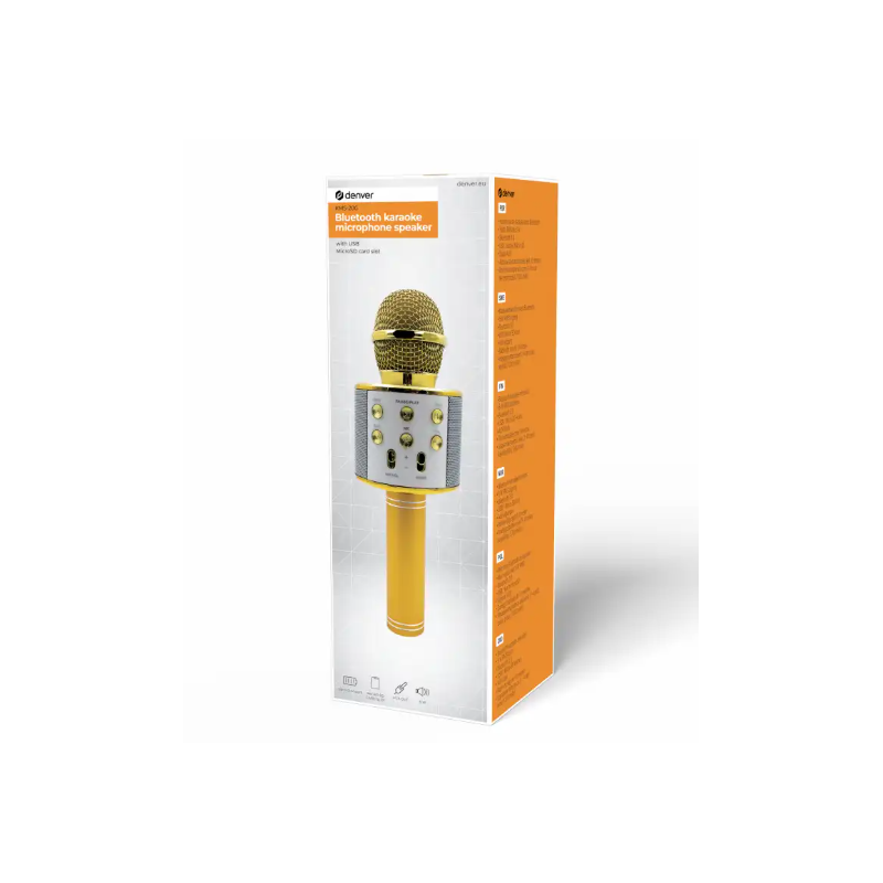 Denver Party Karaoke Mic (Gold)