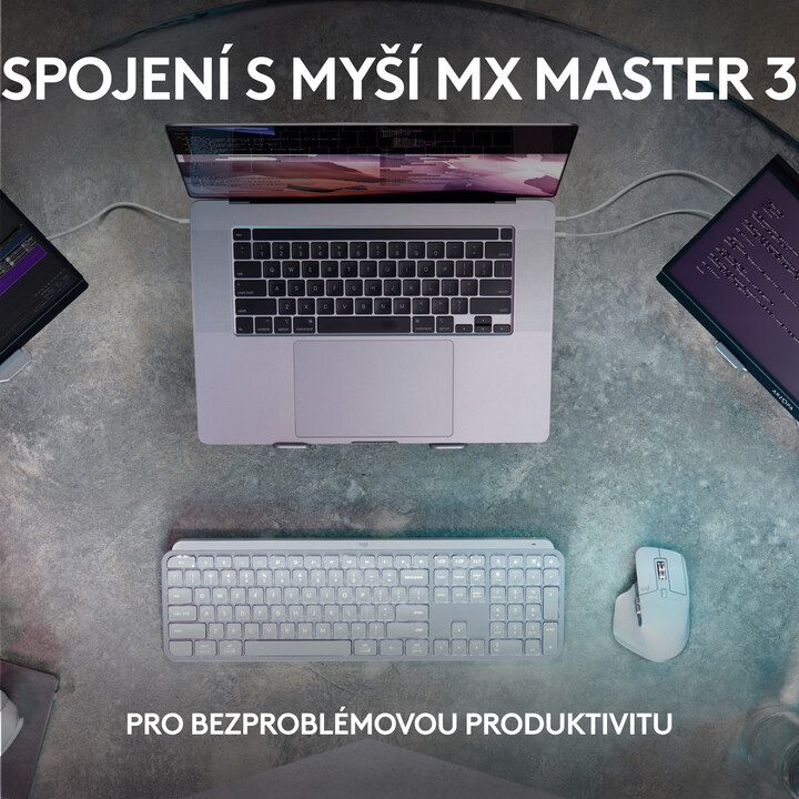Tastierë Logitech MX Keys S, e bardhë