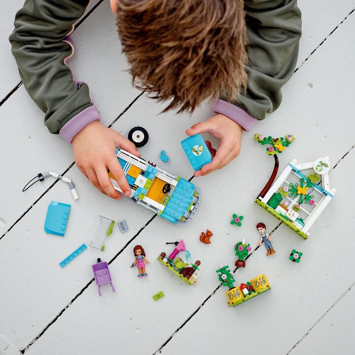 Set lodër LEGO Friends 41707 Car of tree planters, 336 pjesë