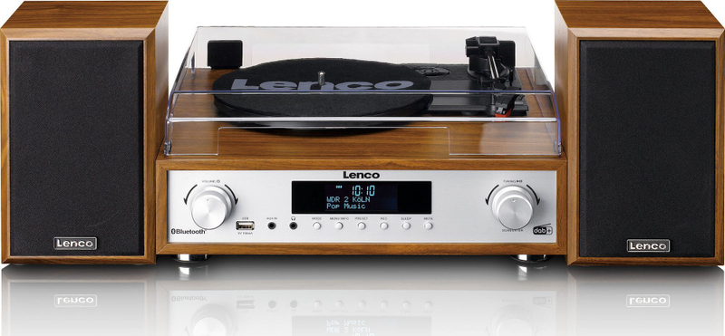 Sistem muzikor Lenco MC-160WD, HiFi kompakt, DAB+ FM Bluetooth, dru