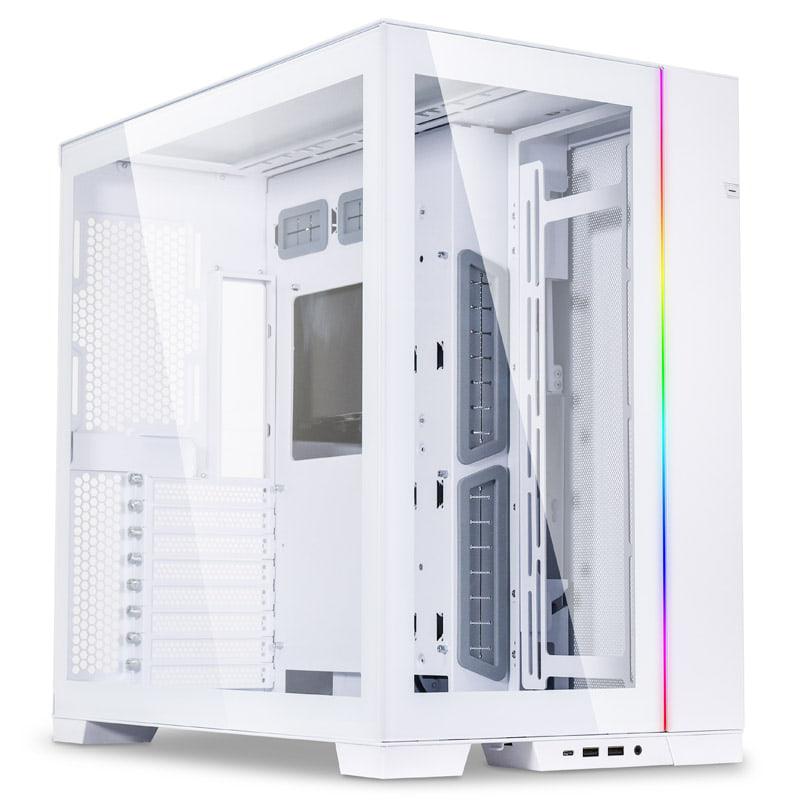 Kutia PC Lian Li O11 Dynamic EVO, midi tower, ARGB, e bardhë