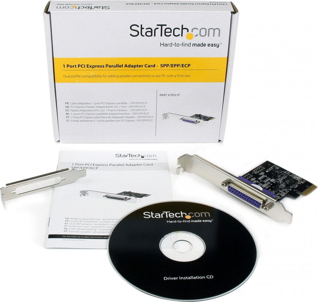 Kartë zgjeruese StarTech PCIe, 1 port paralel DB25, për printera skanerë ploterë