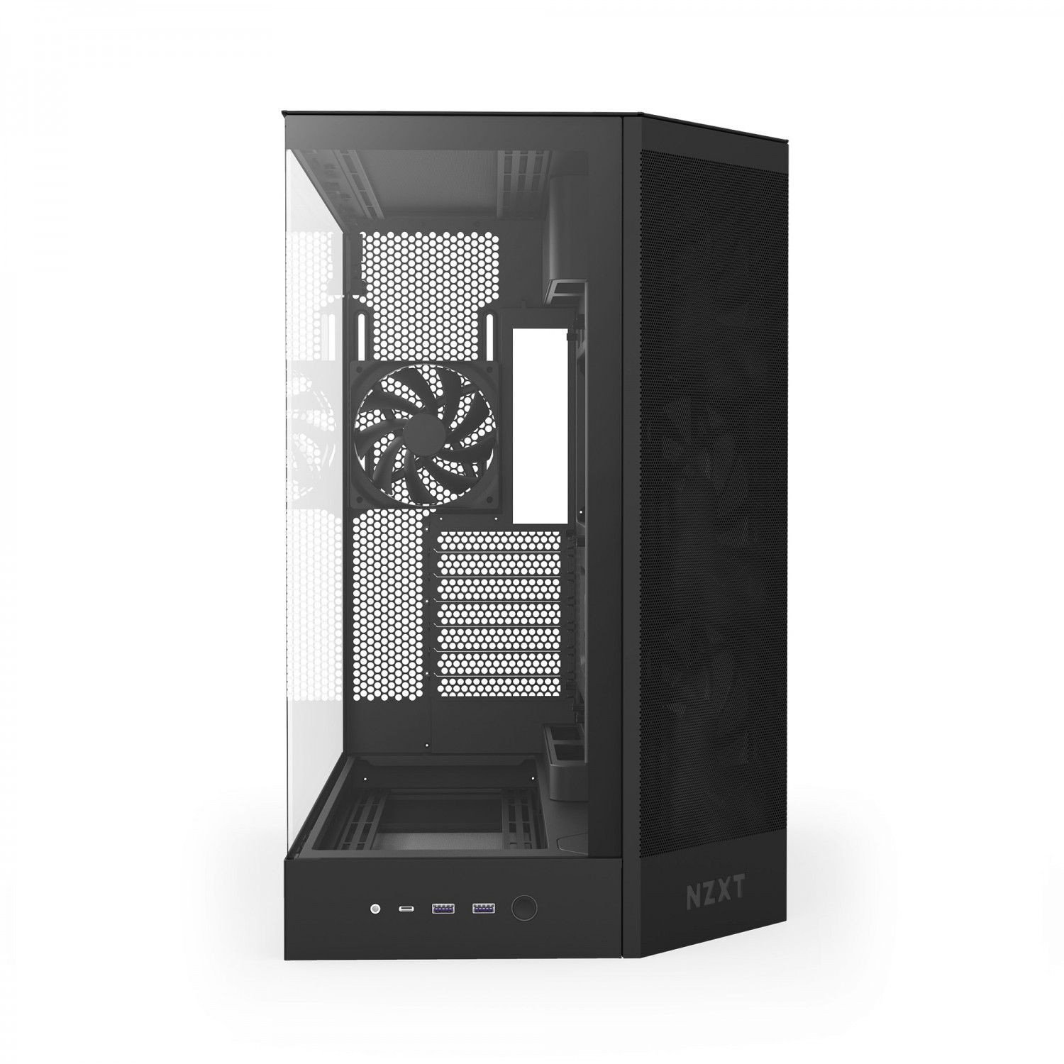 Куќиште за компјутер NZXT H9 Flow 2025, mid tower, калено стакло, бело