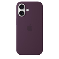 Apple iPhone 16 Silicone Case with MagSafe, Plum