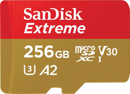 Kartë memorie SanDisk Extreme microSDXC, 256GB, Class 10 UHS I U3 A2 V30