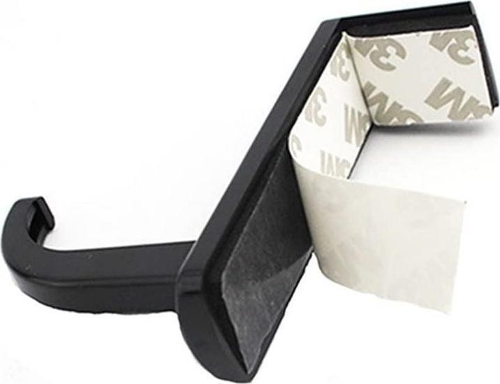 Mbajtëse për kufje Techly, plastike, e zezë