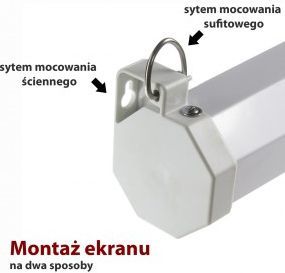 Ekran projektori Art ER M100, manual, Matt White, i bardhë