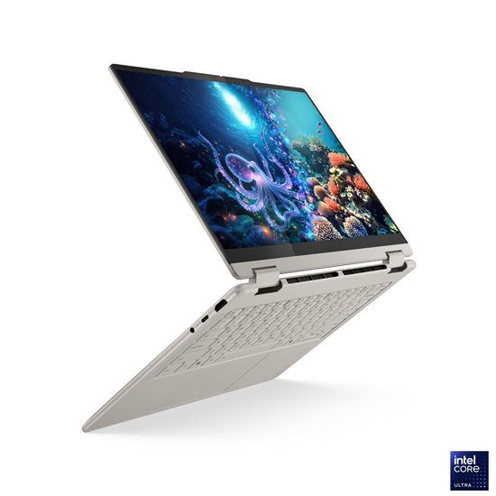Laptop Lenovo NB Yoga 7 2-in-1 14ILL10, 14", Intel Core Ultra 7 258V(8C,4.8GHz,12MB), 2.8K WQXGA+(2880x1800), Multi-Touch, 32GB LPDDR5x-8533, 1TB SSD M.2 2242 PCIe 4.0x4 NVMe, Intel Arc Graphics 140V, Seashell