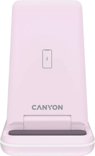 Stacion karikimi Canyon WS-304, karikues wireless 3 në 1, karikim i shpejtë, rozë