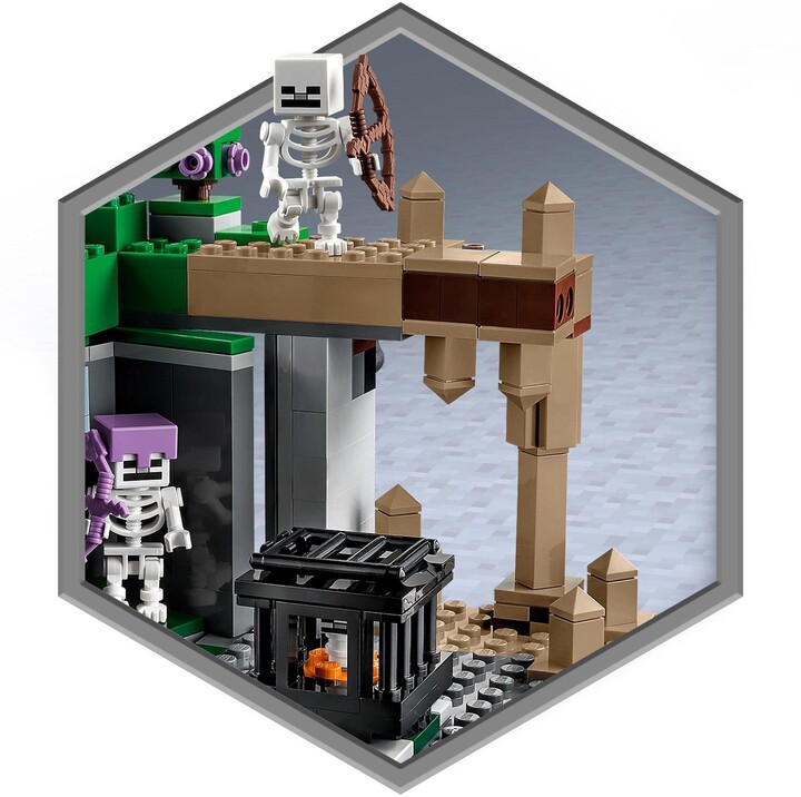 Set LEGO® Minecraft 21189 Skeleton Cave, 364 pjesë