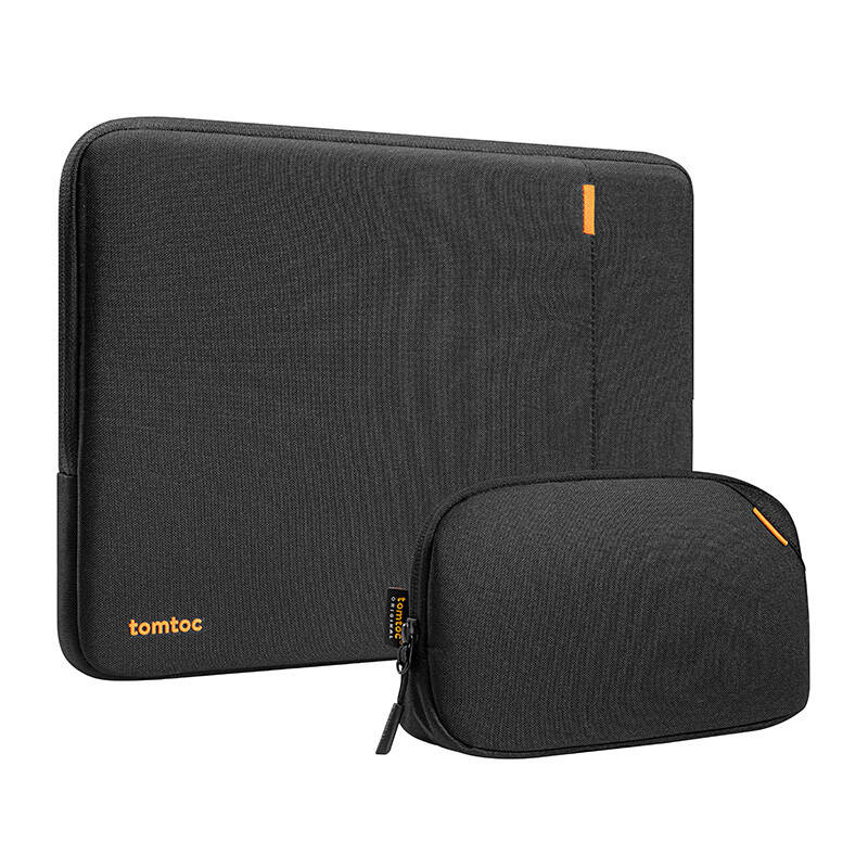 Set mbrojtës laptopi Tomtoc Defender A13, për 14" MacBook Pro dhe 13" MacBook Air, i zi