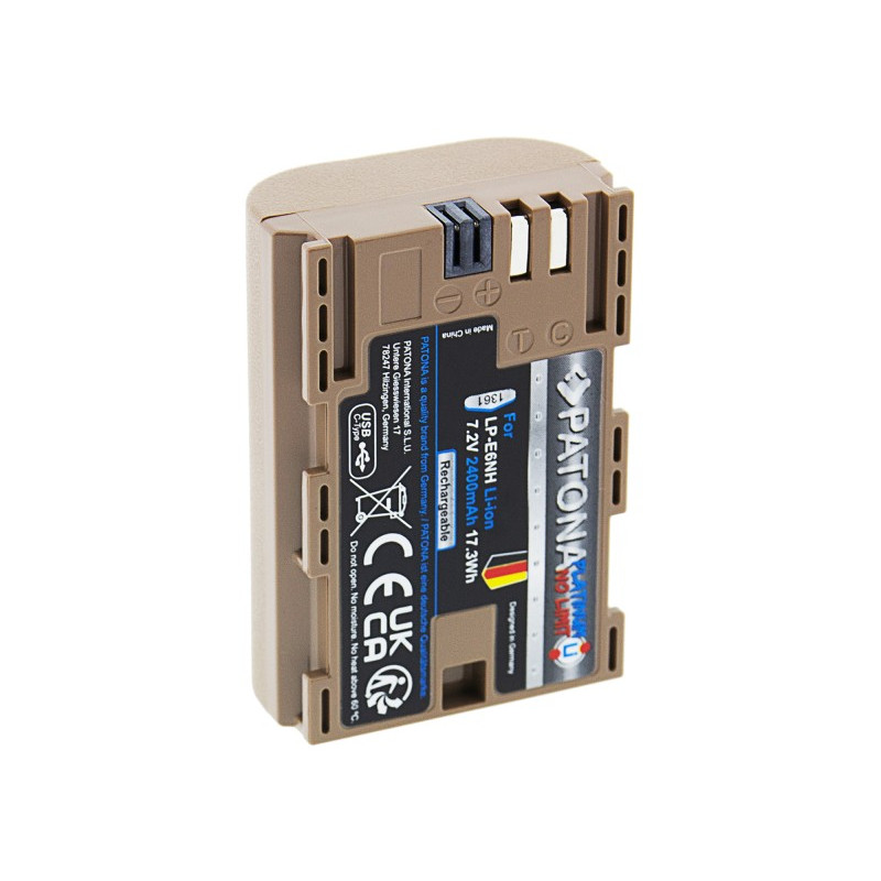 PATONA Platinum Battery with USB-C Input f. Canon LP-E6NH