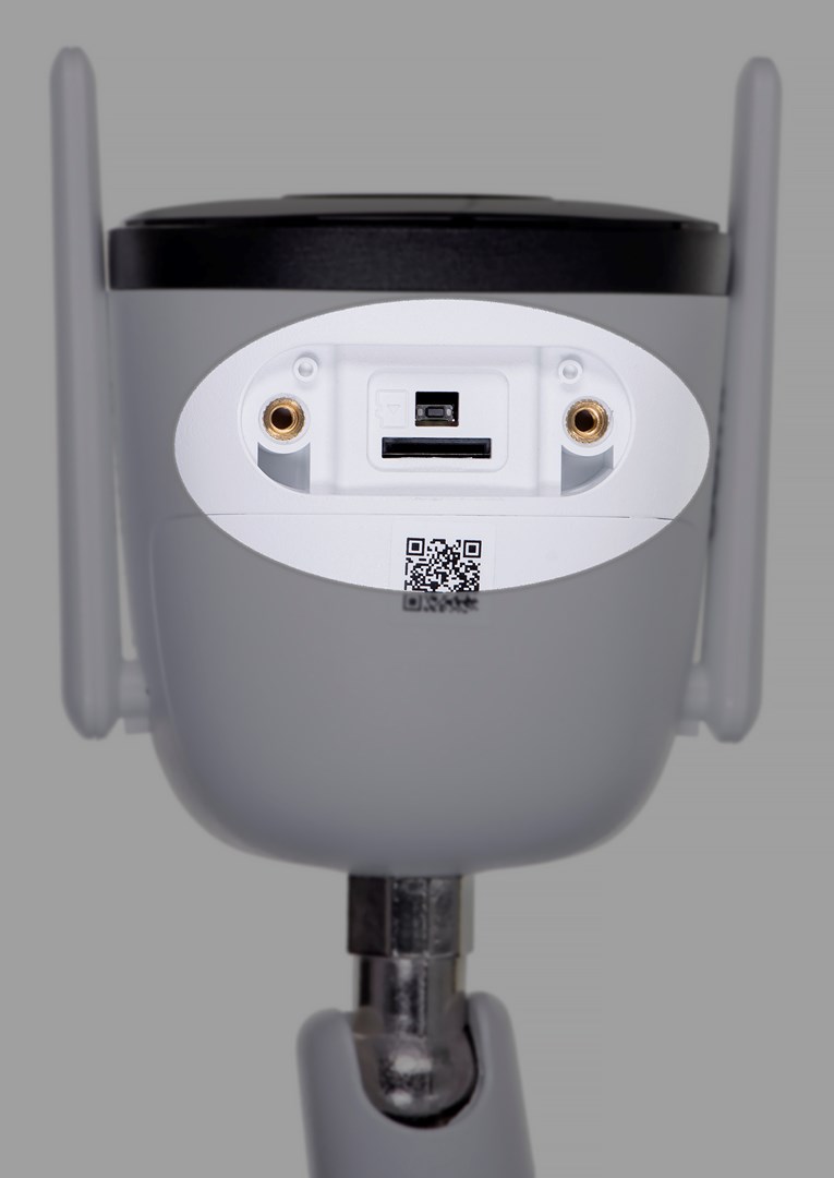 Kamerë sigurie Dahua Bullet 2E, 2 MP, 1920 x 1080, me mikrofon të integruar, e bardhë