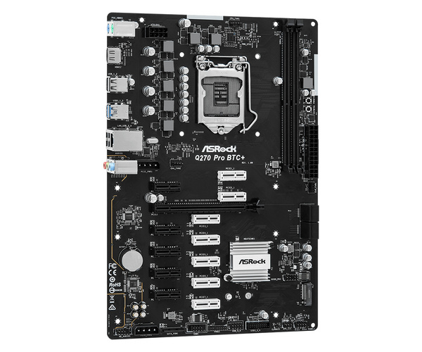 Pllakë amë Asrock Q270 Pro BTC+ Intel Q270 LGA 1151 (Socket H4) ATX