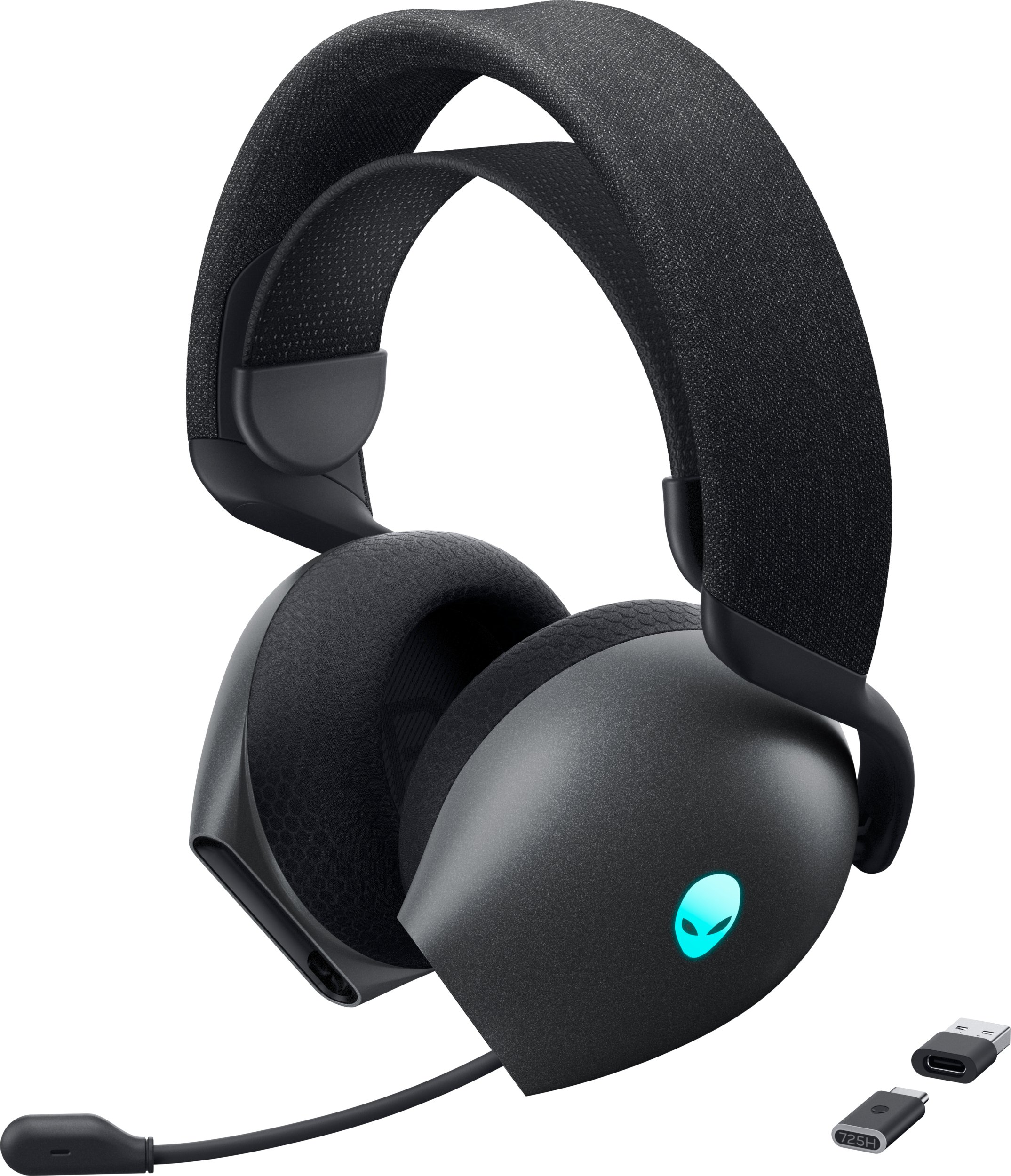 Headset gaming Alienware AW725H, me dhe pa tela, Dolby Atmos, i zi