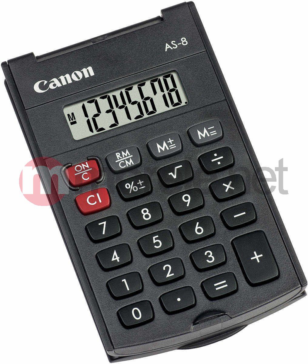 Kalkulator xhepi Canon AS-8, ekran 8 shifra, gri