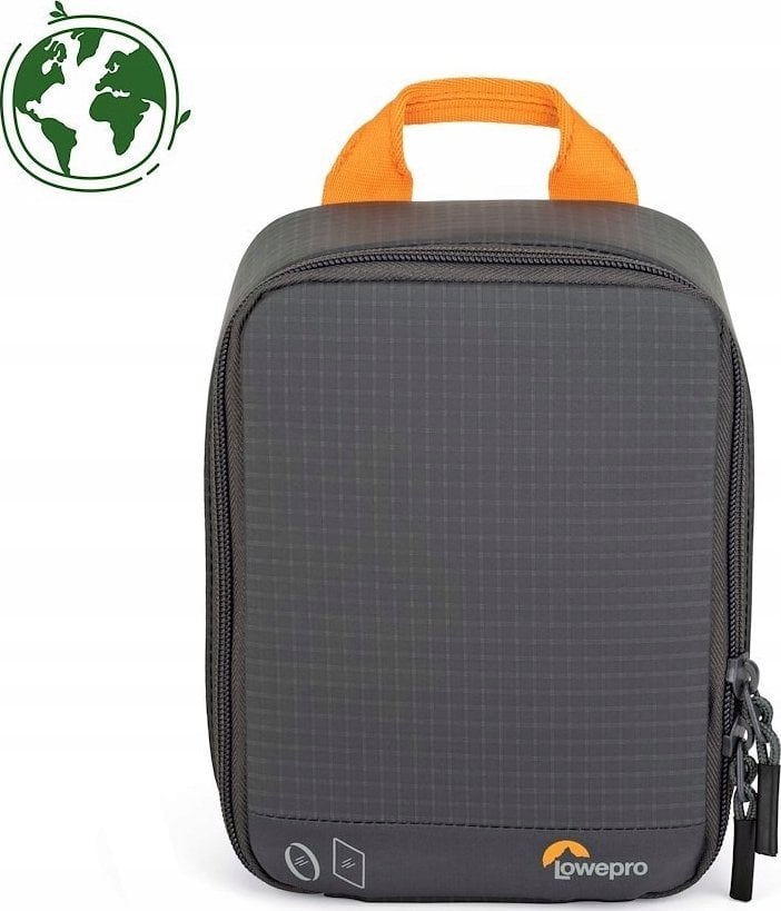 Çantë filtra fotografikë Lowepro GearUp Filter Pouch 100, me xhepa organizues, me dorezë, gri