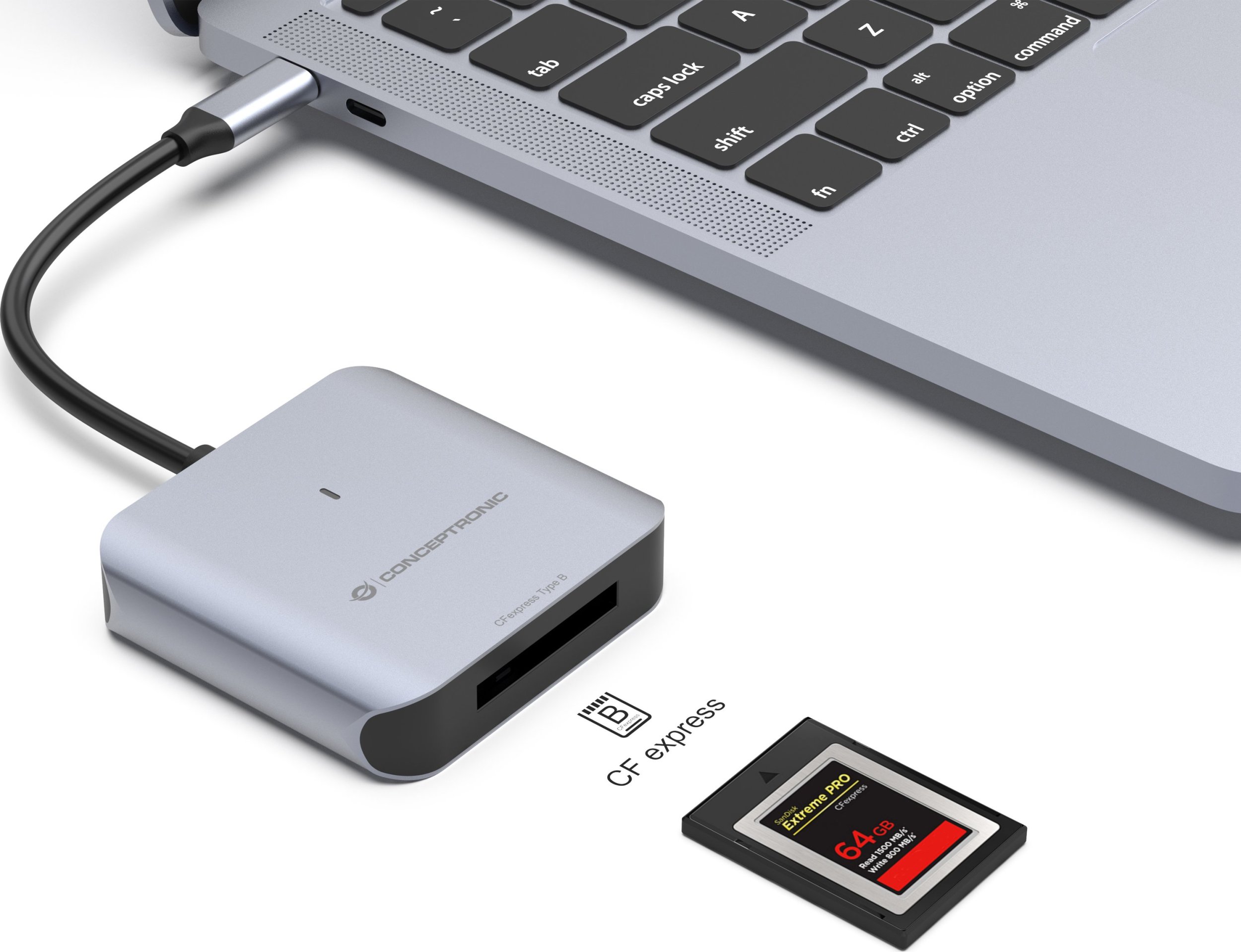 Lexues karte Conceptronic BIAN08G, CFexpress 2.0 Type B, USB 3.2 Gen 2, i zi
