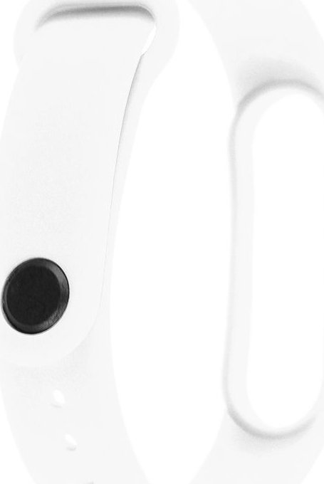 Rrip silikoni për byzylyk Xiaomi Mi Band 5 6, i bardhë