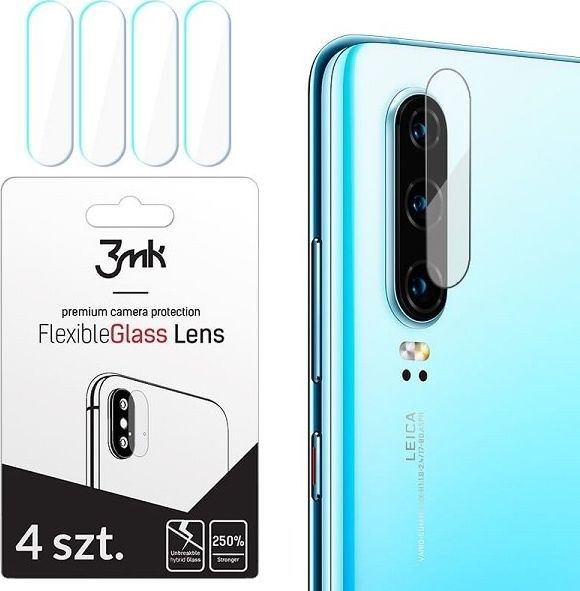 Xham mbrojtës për kamerë 3MK Flexible për Xiaomi Redmi Note 8, 4 copë