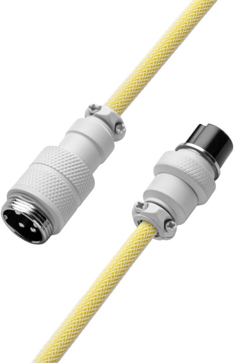 Kabllo spirale CableMod Pro, USB-C/USB-A, 1,5m, e verdhë e çelët