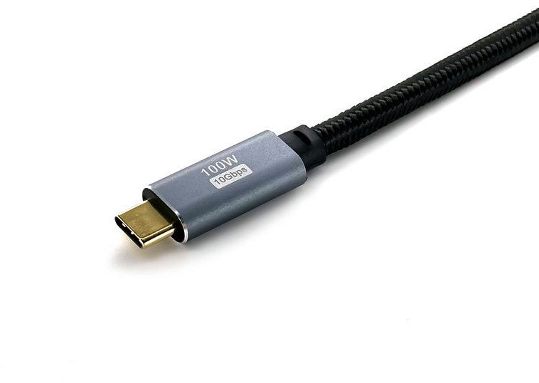 Kабел USB C Equip 3.2, 3 m, 5A, 4K 60Hz, сиво и сребрено