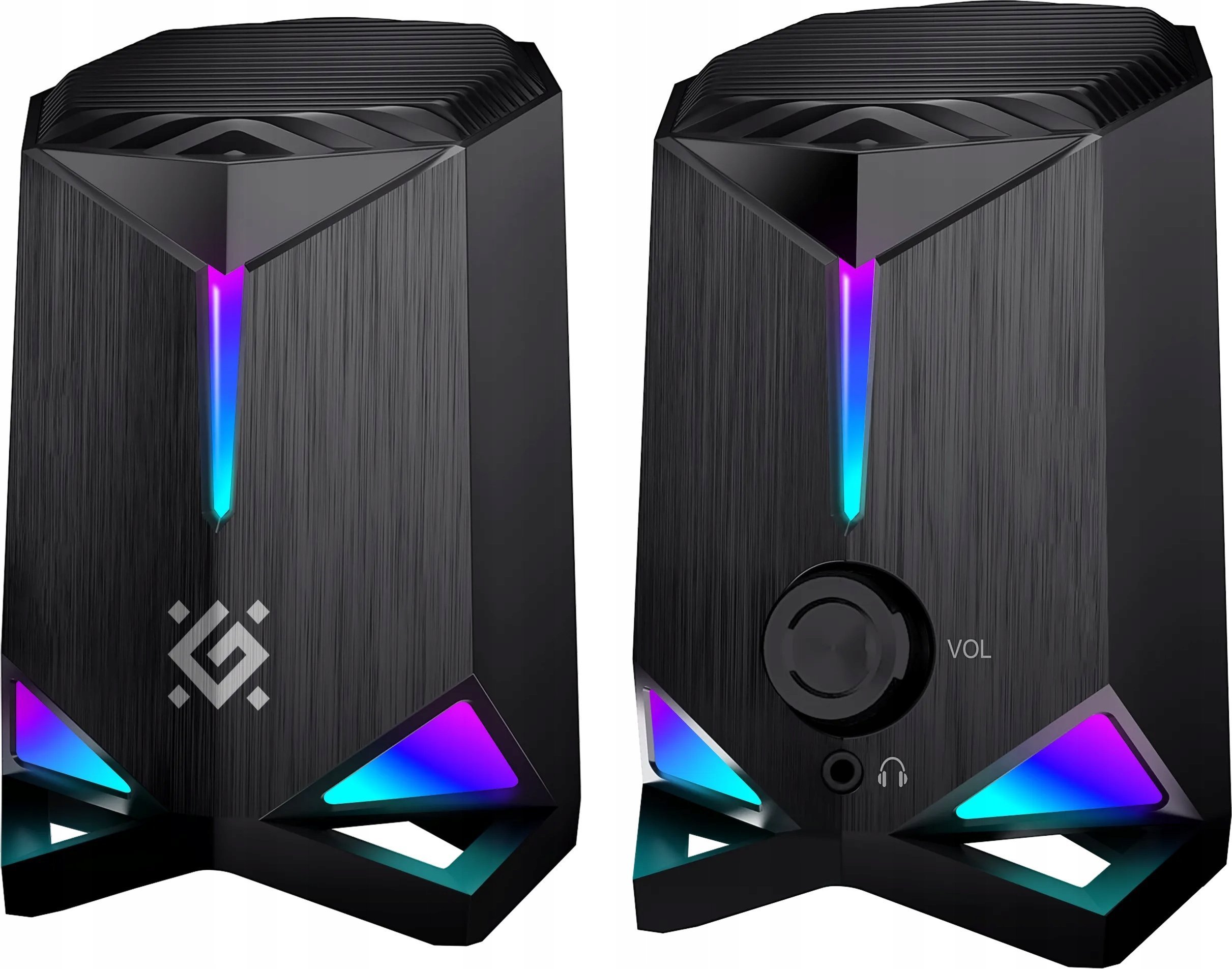 Altoparlantë gaming Solar 10, Bluetooth 5.3, ndriçim LED RGB, të zinj