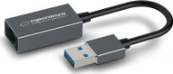 Адаптер USB во RJ45 Esperanza ENA101, Gigabit Ethernet 1000 Mbps, USB 3.0, сива