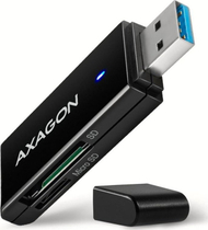 Lexues kartelash Axagon CRE-S2N, USB 3.2 Gen 1, SD dhe microSD, i zi