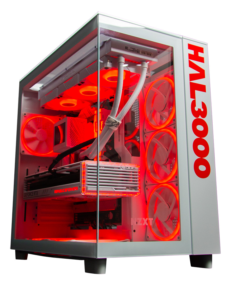 Kompjuter HAL3000 MČR 2024, AMD Ryzen 9 7950X3D, 64GB RAM DDR5, 4TB SSD, RTX 4090, i hirtë