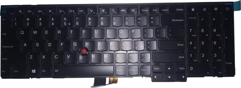 Tastierë laptopi Lenovo 04Y2477, pjesë origjinale zëvendësuese, e zezë