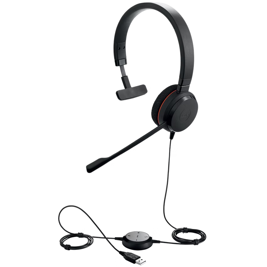 Kufje Jabra Evolve 20 MONO, Mic ANC USB, të zeza