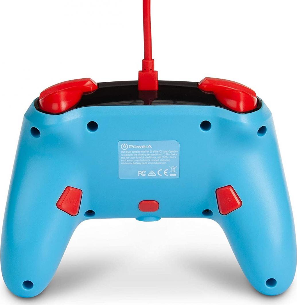 Kontroller PowerA Mario Punch, me kabllo, i kaltër