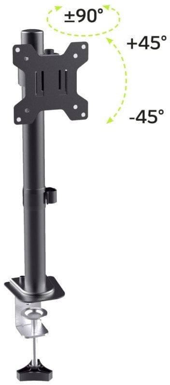 Stendë monitori Techly ICA-LCD 510BK, për tavolinë, deri 32", 10kg, e zezë