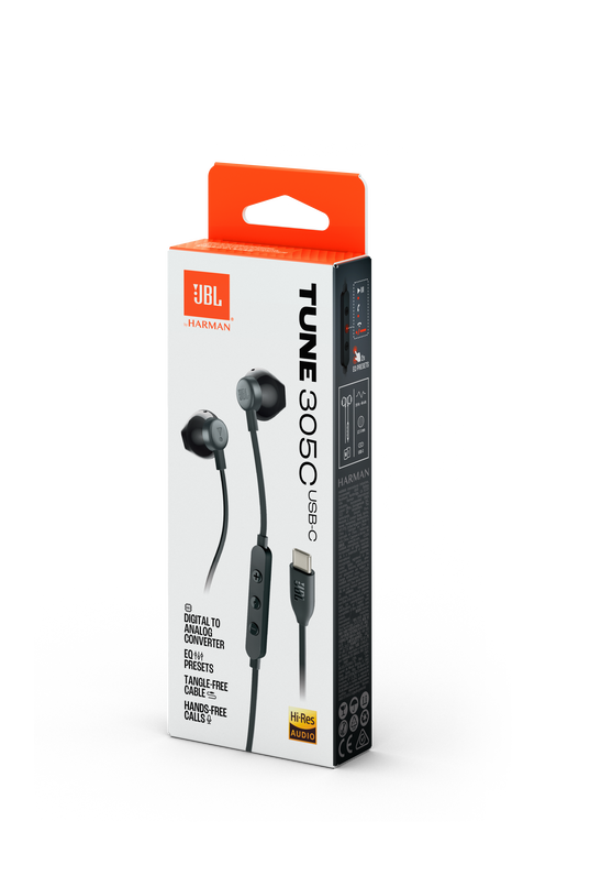 JBL TUNE 305 C USB-C BLK
