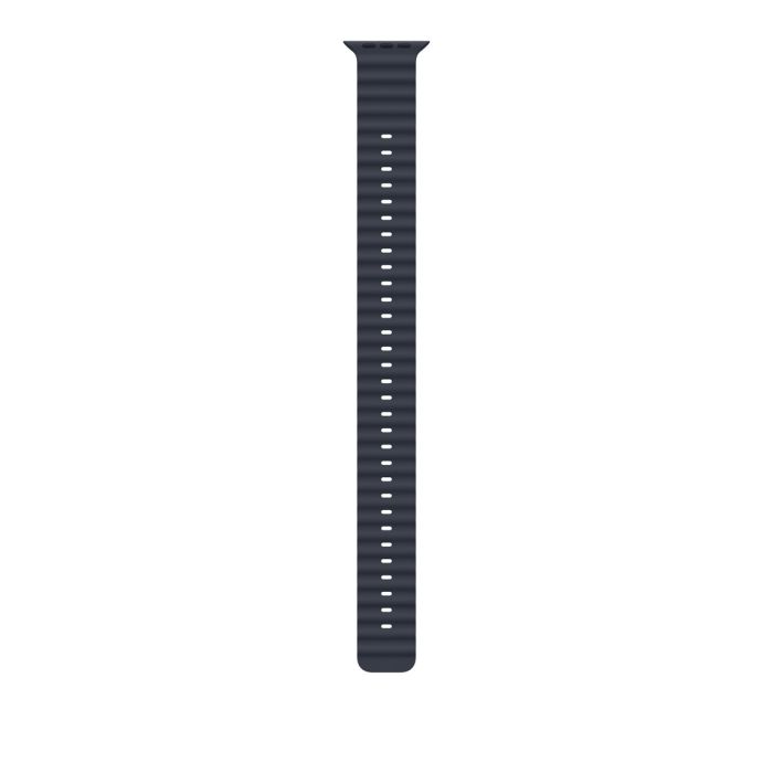 Apple Watch 49mm Band, Navy Ocean Band Extension, Natural Titanium Finish