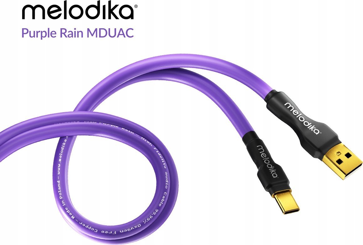 Kabllo USB Melodika MDUAC10, USB A në USB C, 1m, e zezë
