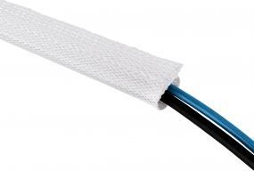 Organizues kabllosh InLine Cable Wrap, tub tekstili 1m, 40mm, i bardhë