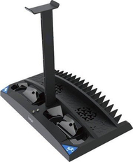 Stacion karikimi IPega P4009 për PS5 PS4, me ftohje, i zi