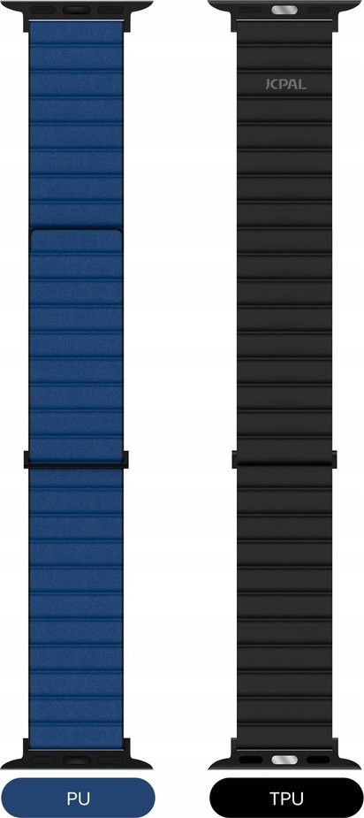 Rrip ore Apple JCPal FlexDuo, për Apple Watch 38/40/41mm, mbyllje magnetike, i zi blu marinë