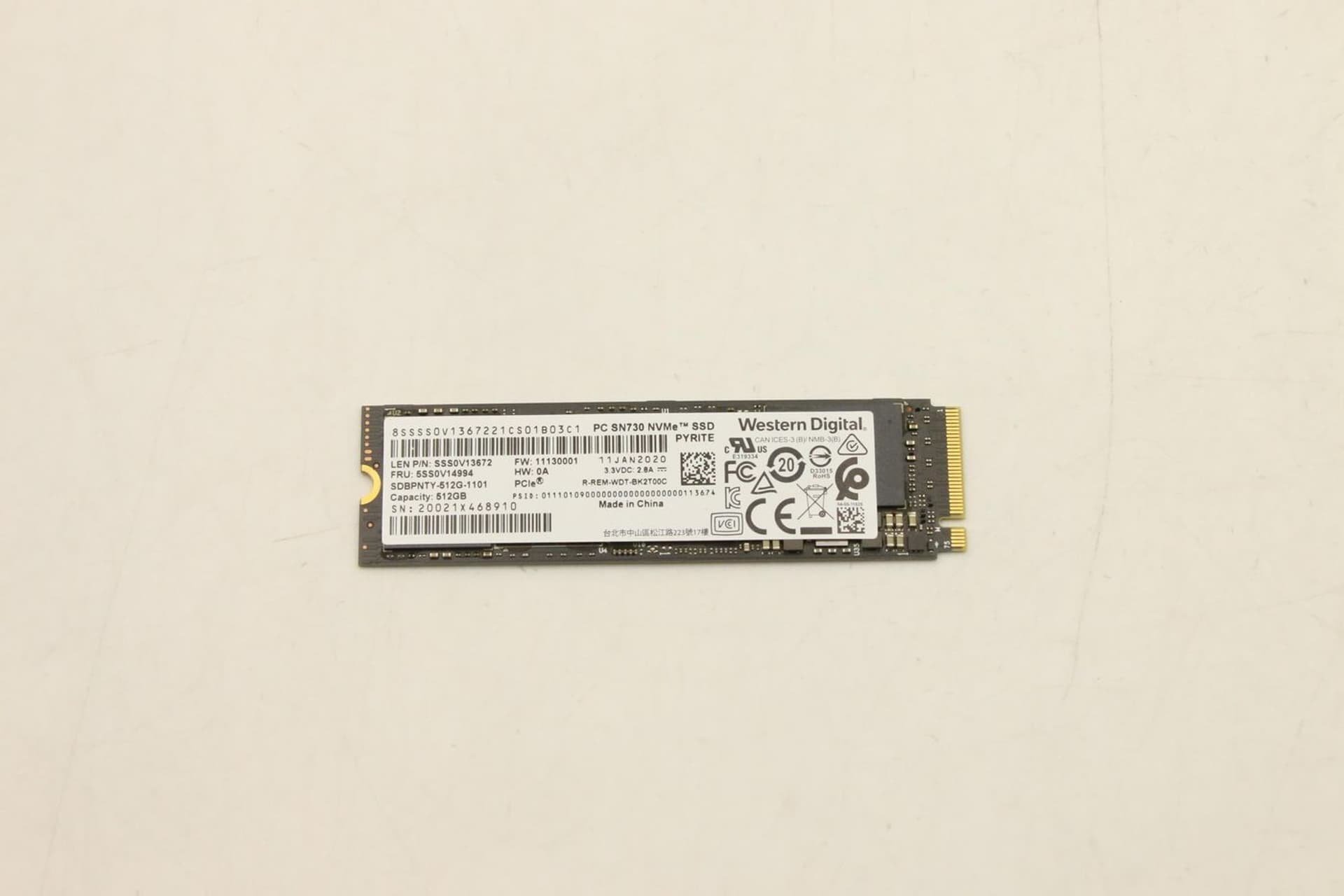 SSD Lenovo M.2 2280, 512GB, PCIe 3.0 NVMe